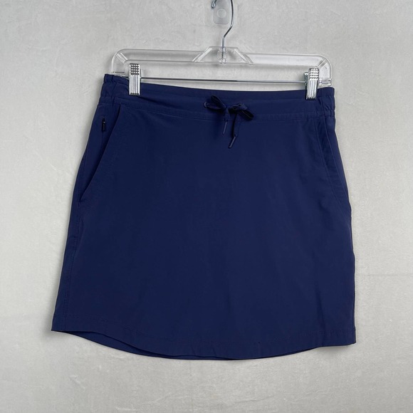 REI Regular Fit‎ Women’s XS Poly-Spandex Skirt Navy Blue, Pockets Elastic Waist - Picture 1 of 11
